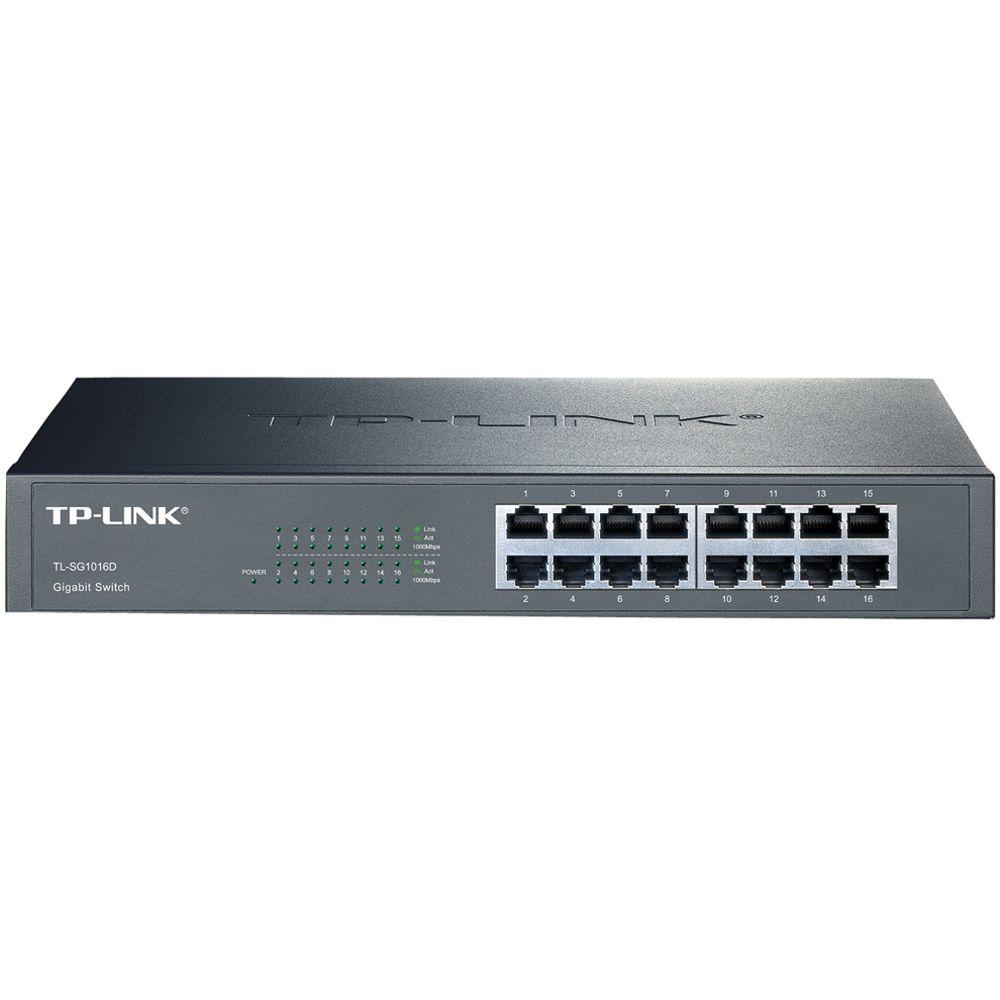 TPLINK 16Port Gigabit Desktop/Rackmount SwitchTLSG1016D The Home