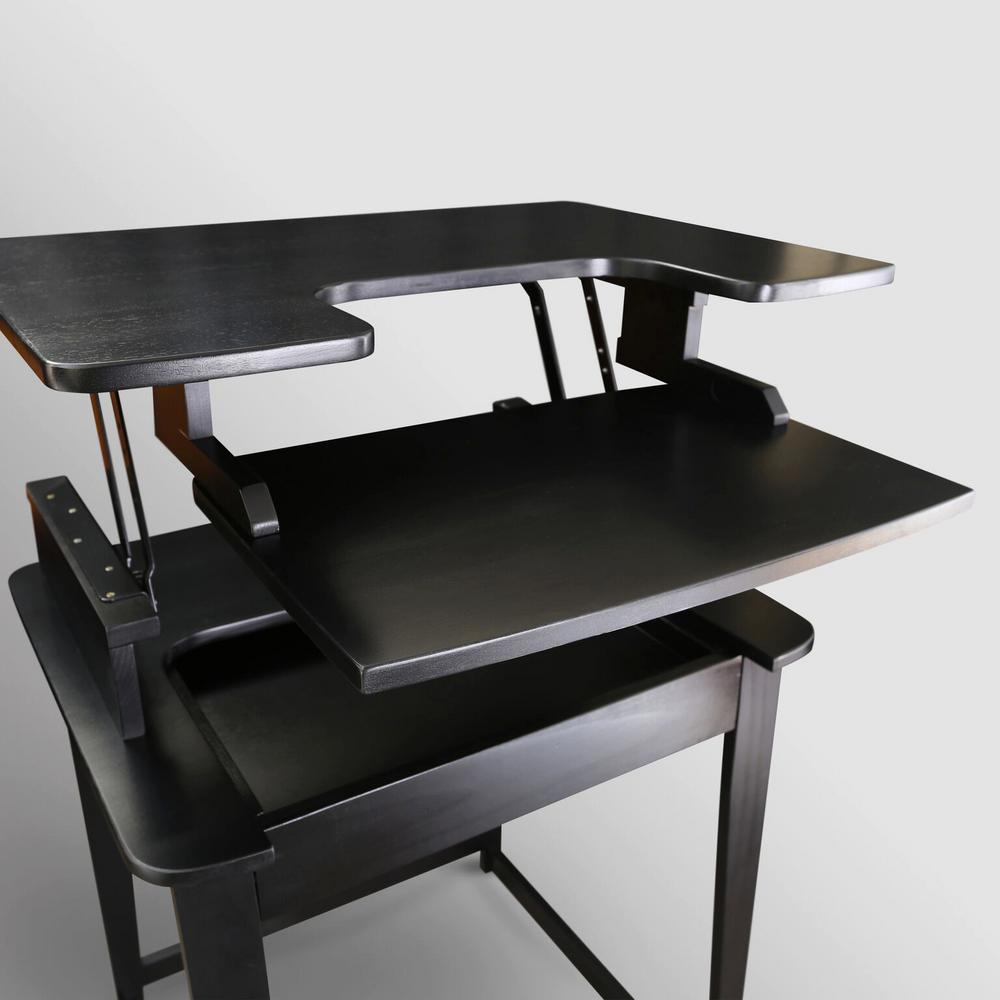 Casual Home Freestyle Black Stand Up Desk 900 12 The Home Depot