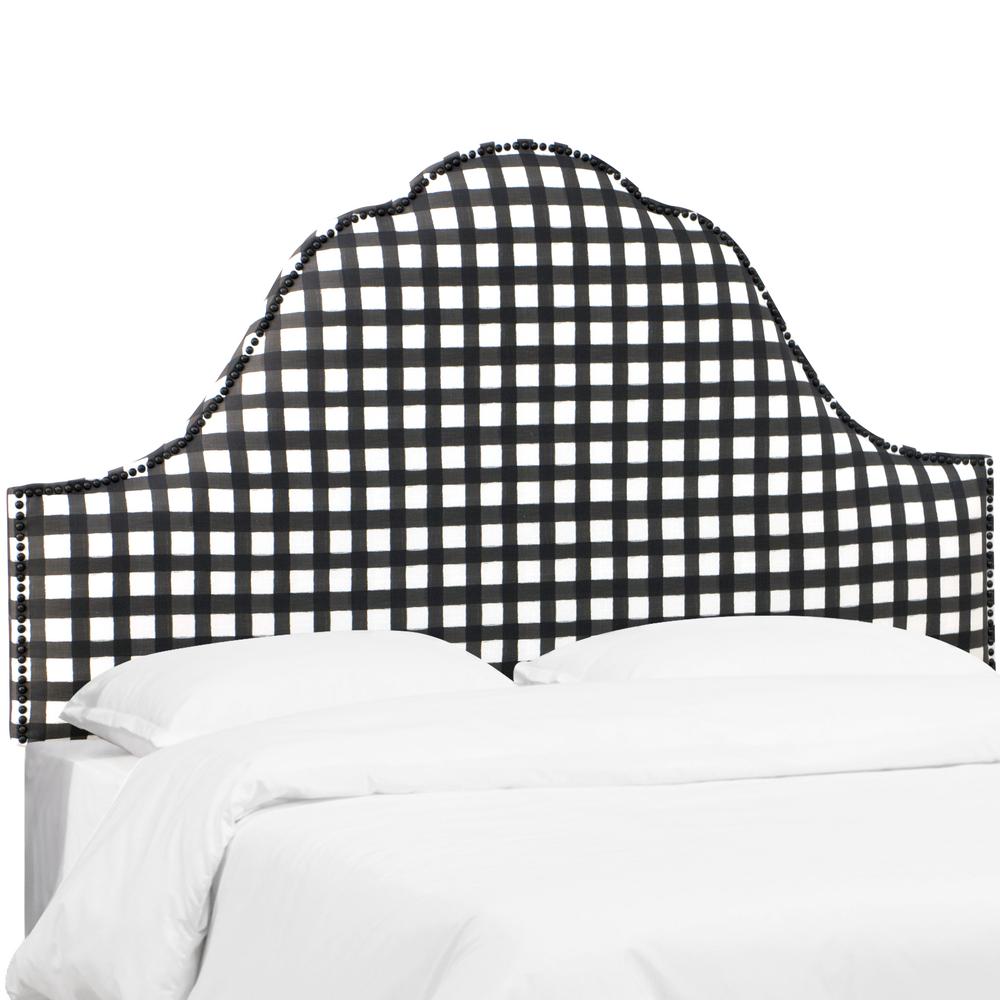 Skyline Furniture Buffalo Gingham Black Twin Arch Nail On