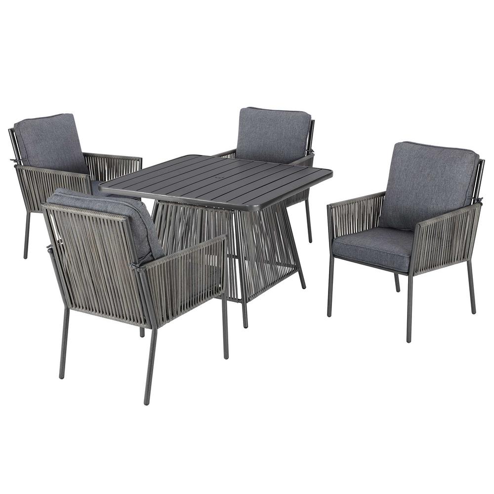 Hampton Bay Tolston 5 Piece Wicker Outdoor Patio Dining Set With Charcoal Cushions Lg19189 5pc The Home Depot - Tolston 5 Piece Wicker Outdoor Patio Dining Set With Charcoal Cushions Hampton Bay Tolston 5 Piece Wicker Outdoor Patio Dining Set With Charcoal Cushions Lg19189 5pc The Home Depot - Tolston 5 Piece Wicker Outdoor Patio Dining Set With Charcoal Cushions
