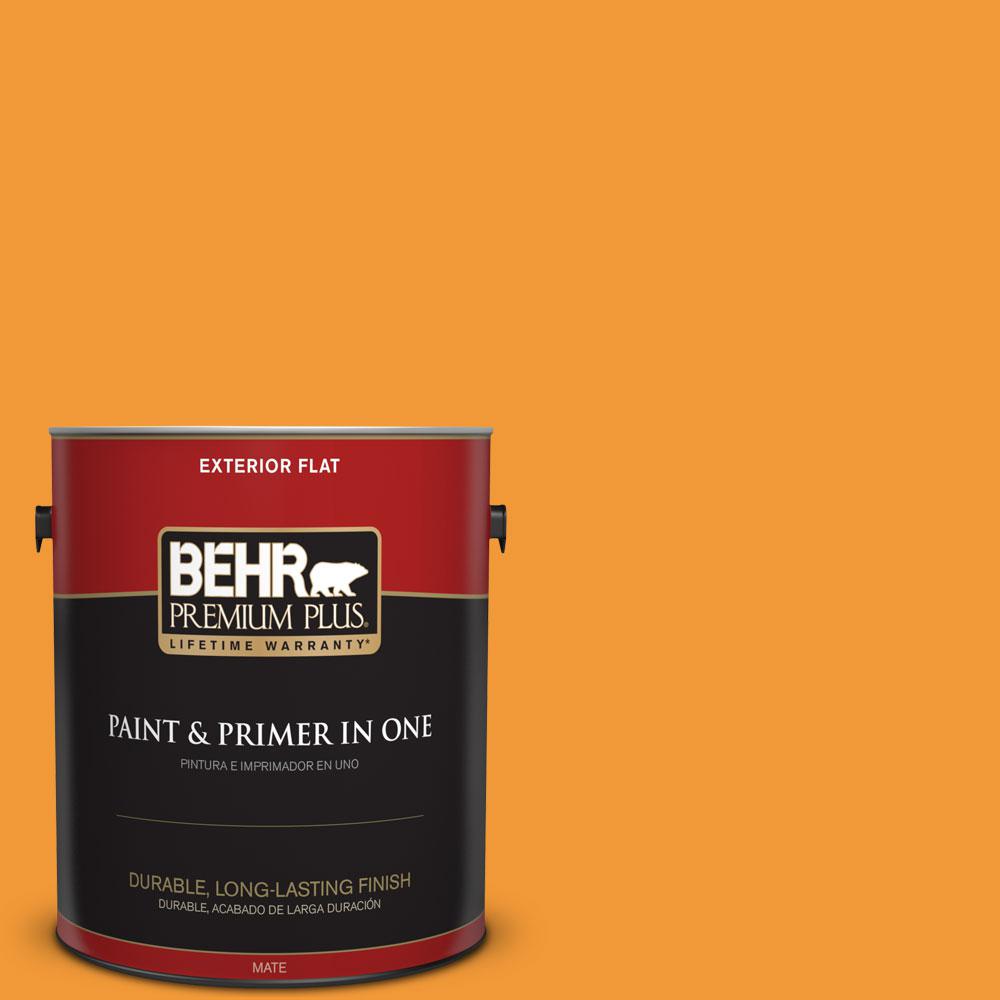 BEHR Premium Plus 1gal. 280B6 Amber Glow Flat Exterior Paint430001
