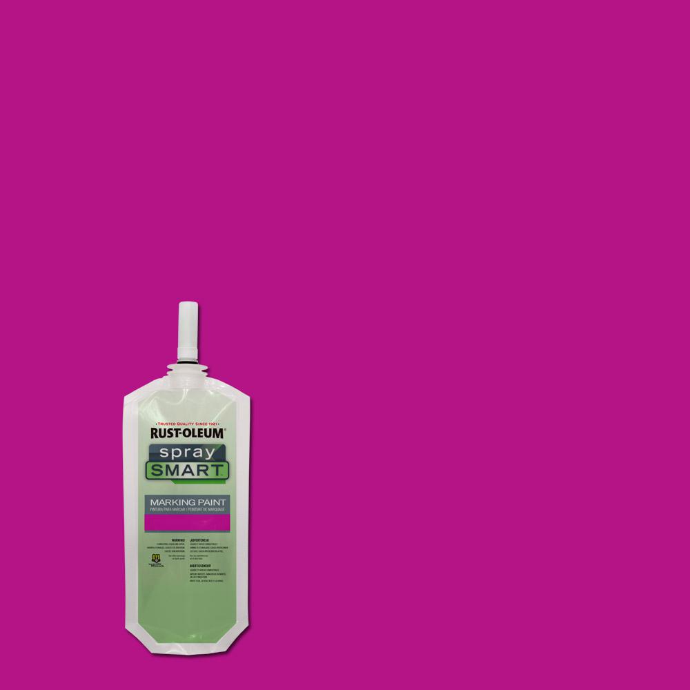 Rust Oleum Spraysmart 10 5 Oz Fluorescent Pink Marking Spray Paint Fluorescent Pink Marking Spray Paint Pouch 12 Pack