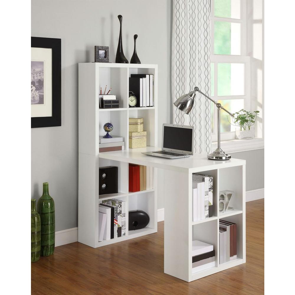 Ameriwood London 2-in-1 Piece White Office Suite-9358296 - The Home Depot