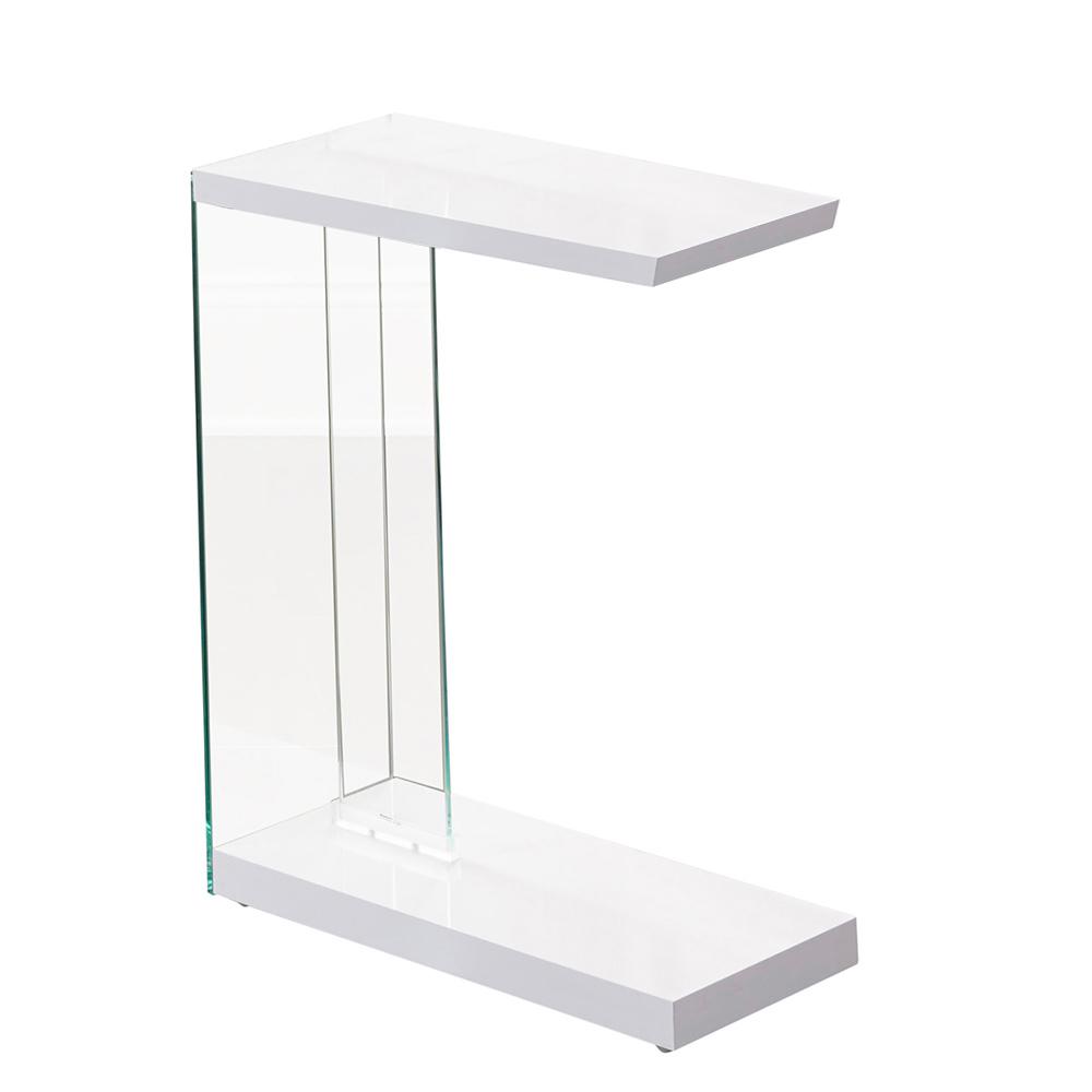 Elaina White Chair Side End Table El150cewg The Home Depot Elaina White Chair Side End Table
