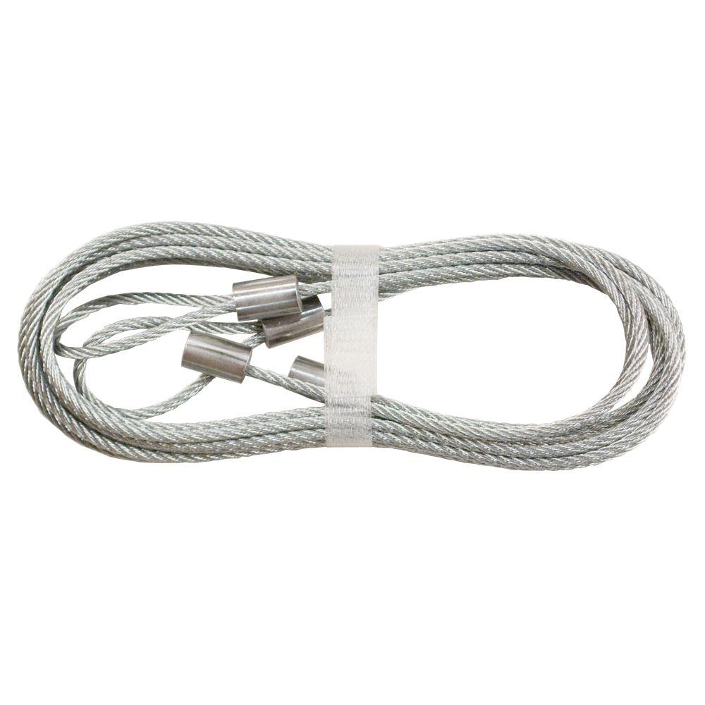 Everbilt 1/4 in. x 100 ft. Galvanized Uncoated Wire Rope-803132 ...