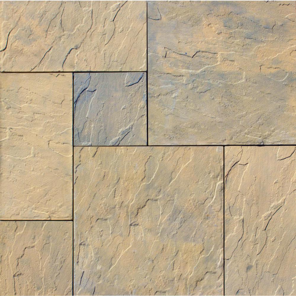 Nantucket Pavers Patio-on-a-pallet 10 ft. x 10 ft. Tan Variegated Dutch York-Stone Concrete Pavers (44 Pieces/100 Sq Ft)