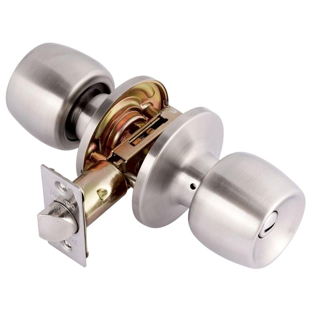 Toledo Fine Locks Malaga Satin StainlessSteel Privacy LocksetCV1920MAUS32D The Home Depot