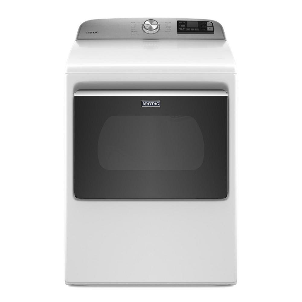 Maytag 7.4 cu. ft. 240Volt Smart Capable White Electric Dryer with