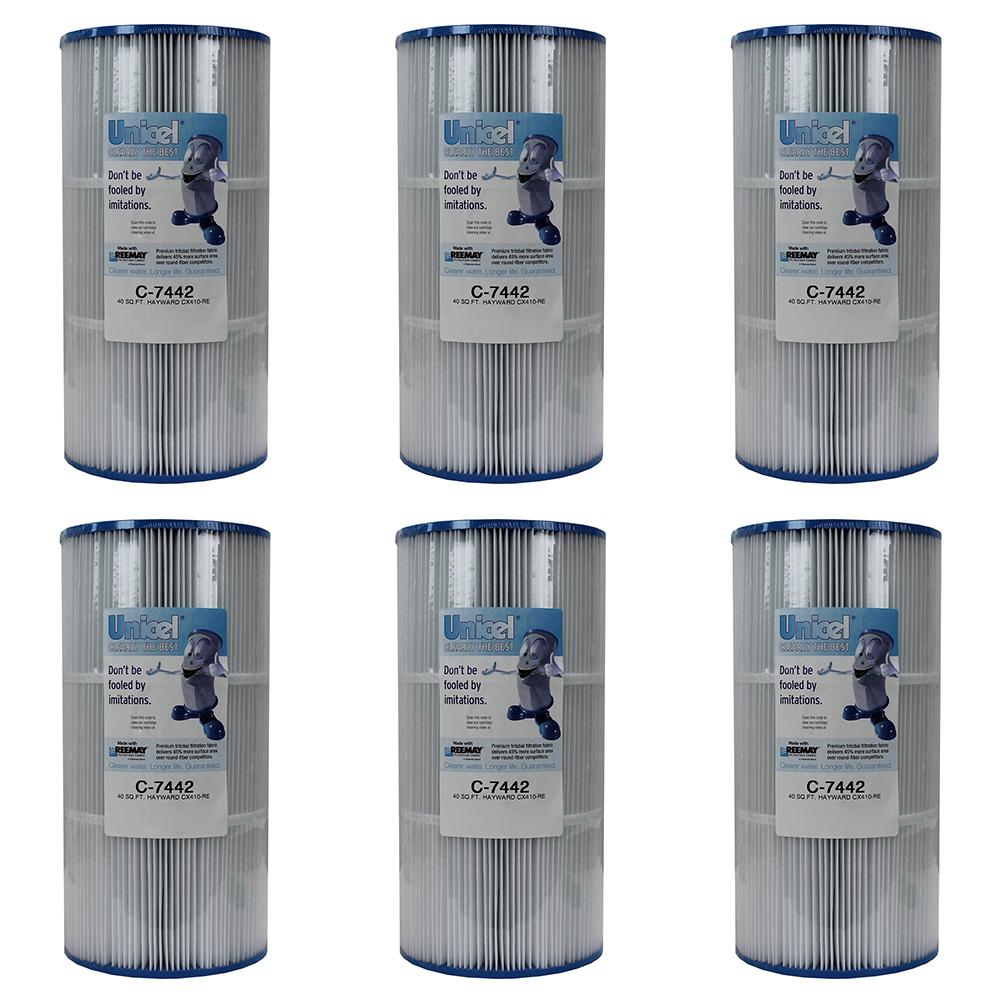 Unicel 7 in. Dia 40 sq. ft. Spa Replacement Pool Filter Cartridge (6