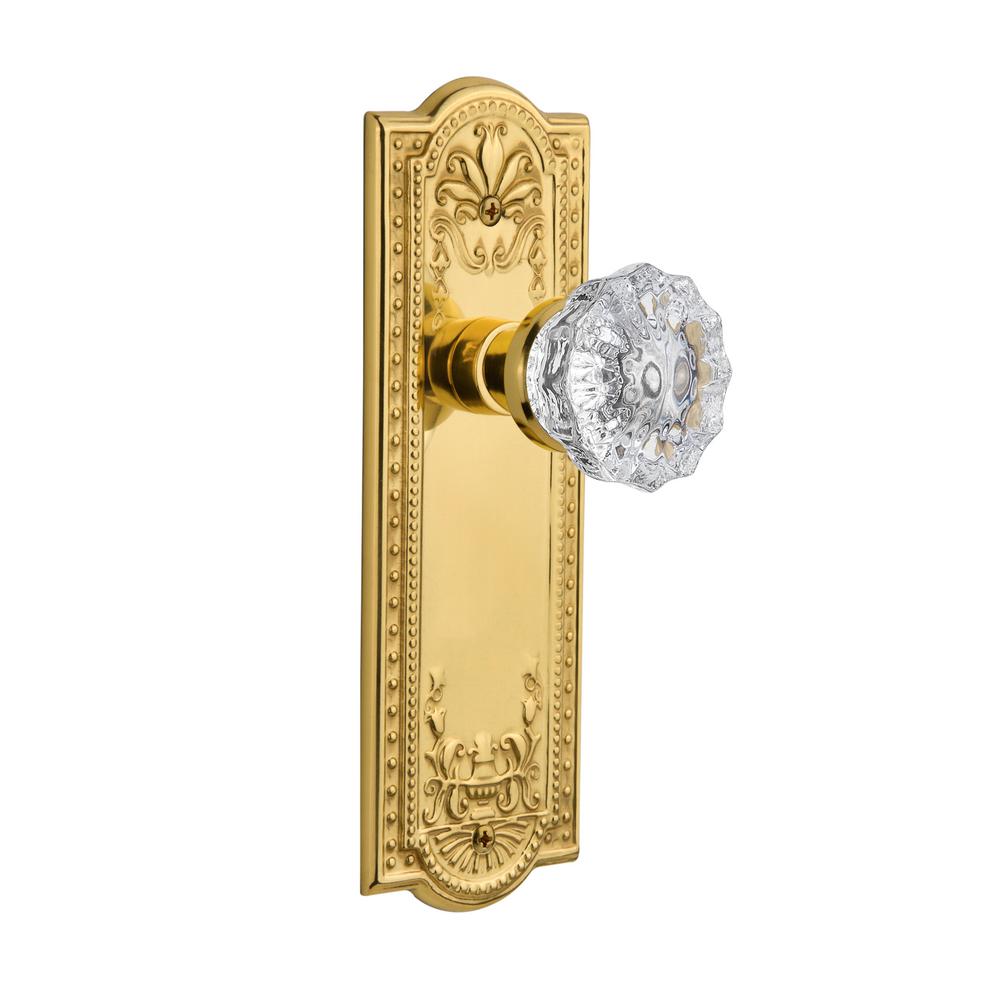 glass brass knobs