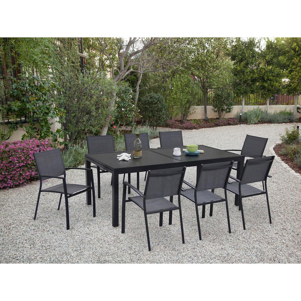 Hanover Naples 9 Piece Rectangular Patio Dining Set Naplesdn9pc