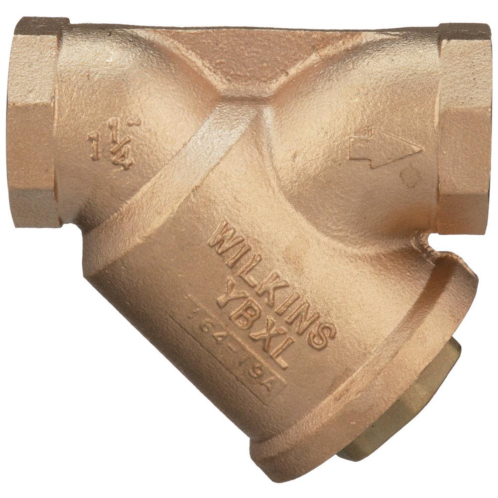 Zurn 11/4 in. YBXL Bronze Wye Type Strainer114YBXL The Home Depot