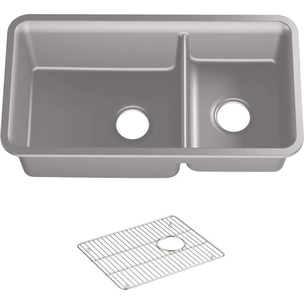 Gray Kohler Kitchen Sinks Kitchen The Home Depot