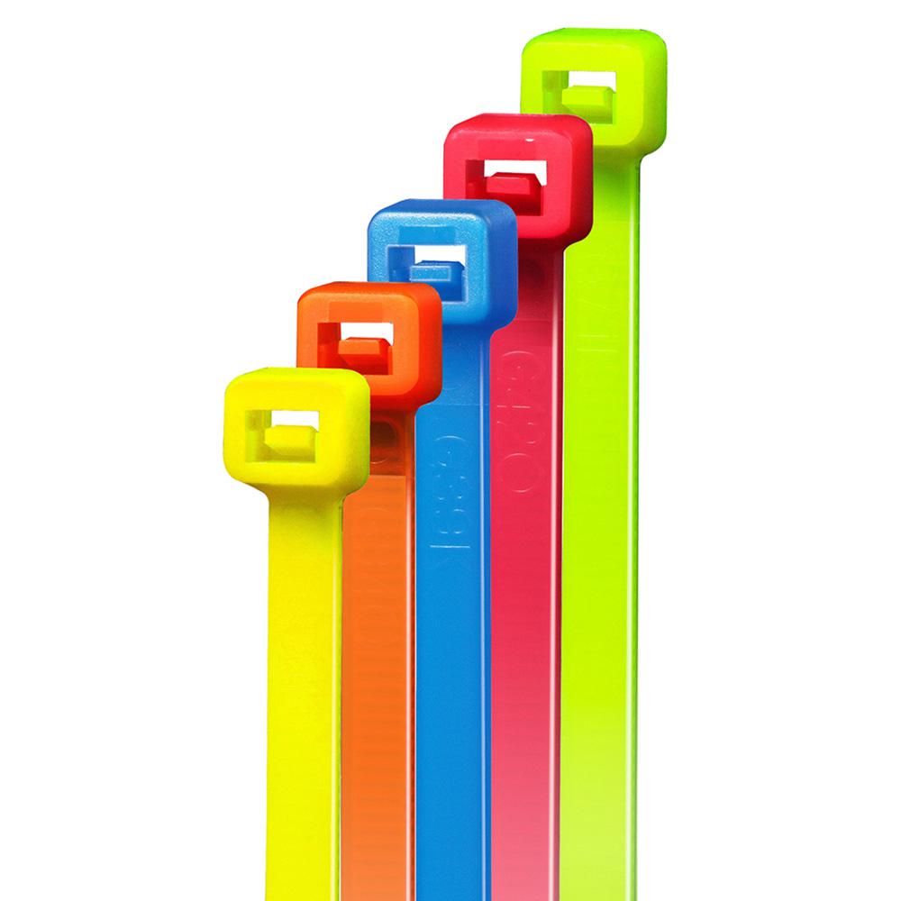Commercial Electric 4 In And 8 In Cable Tie Canister Assorted 500 Pack 4in 8in Colors 500 The Home Depot
