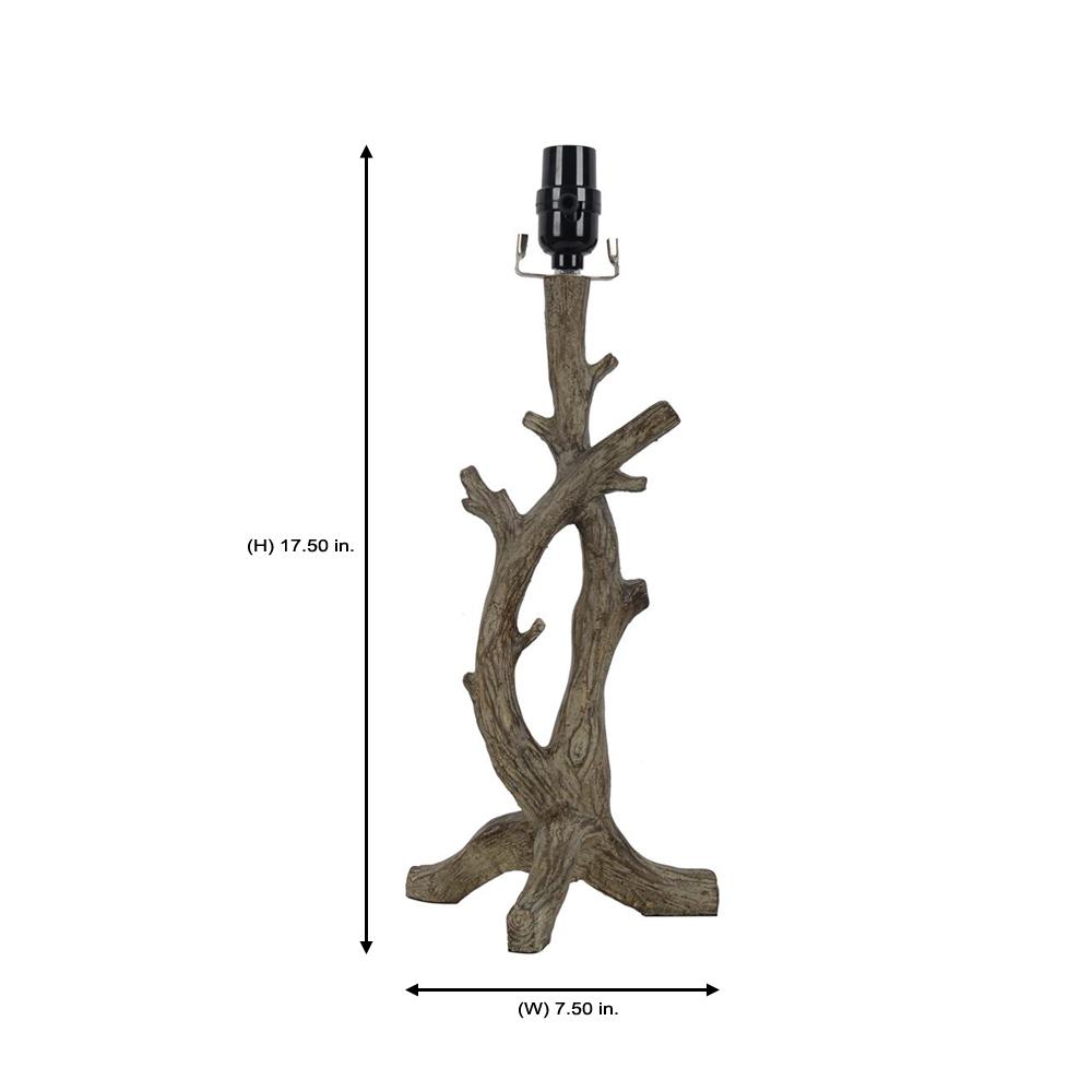 Hampton Bay Mix And Match 17 5 In H Driftwood Branch Table Lamp H Driftwood Branch Table Lamp