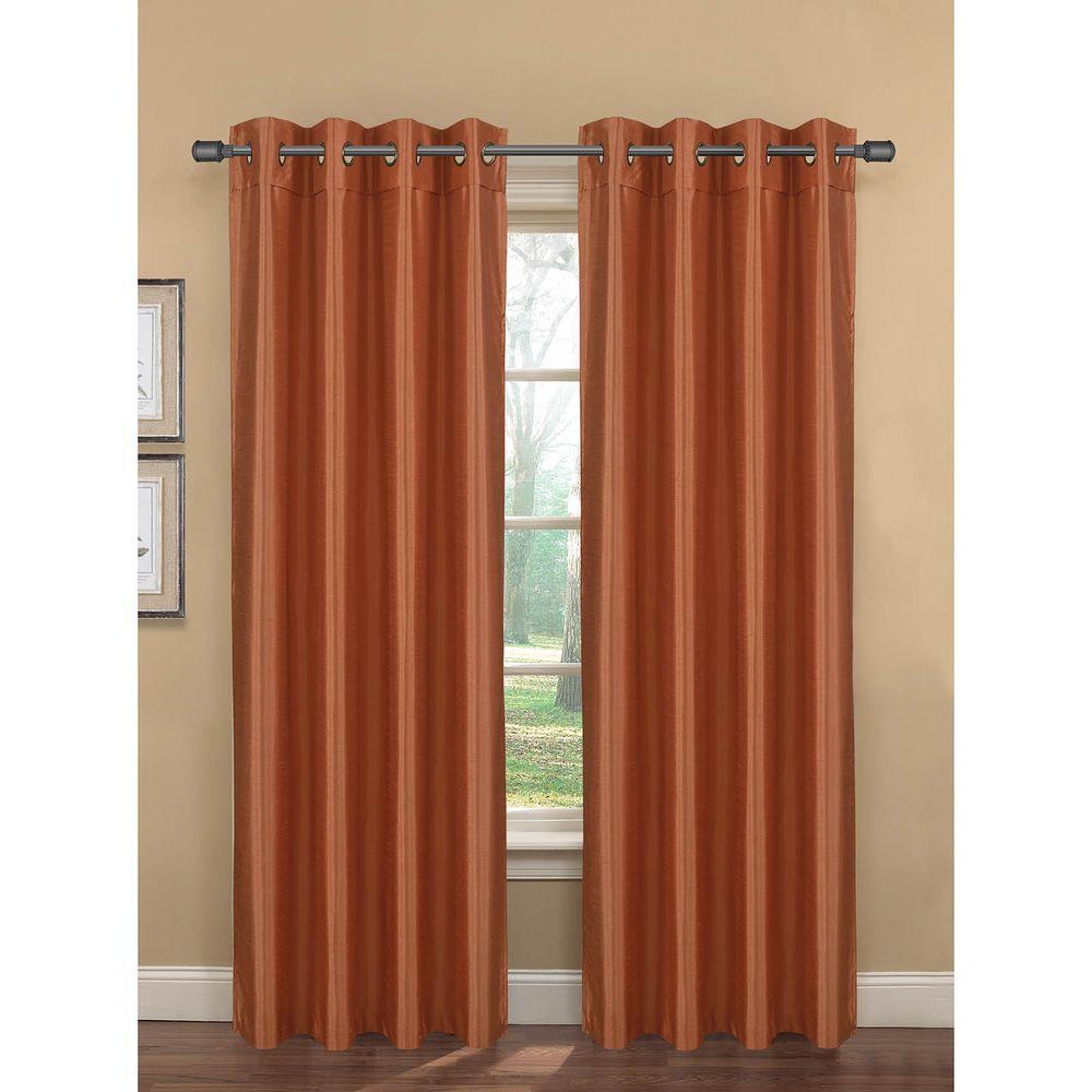 Bella Luna Semi Opaque Becca Faux Silk 54 In W X 84 In L Room