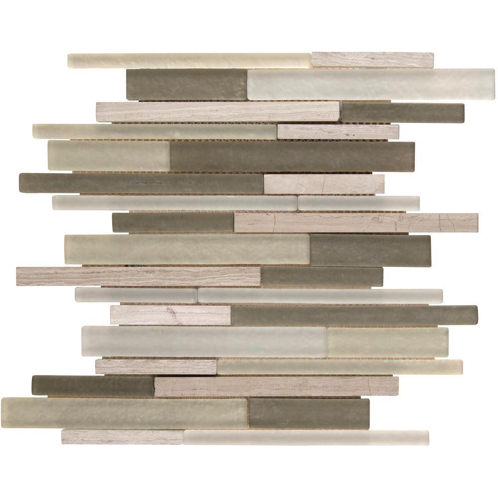Msi Truffle Stone Interlocking 12 In X 8mm Glass And Msi Truffle Stone Interlocking 12 In X 8mm Glass And