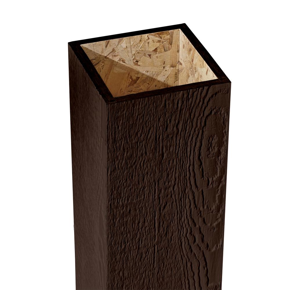 DIAMOND KOTE 6 in. x 6 in. x 12 ft. Woodgrain Composite Prefinished Pro