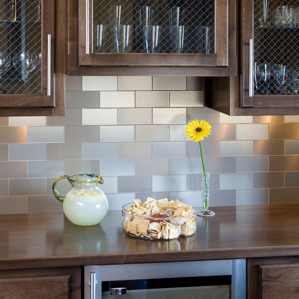 Aspect 3 In X 6 Champagne Short Grain Decorative Wall Tile 8 Aspect 3 In X 6 Champagne Short Grain Decorative Wall Tile 8