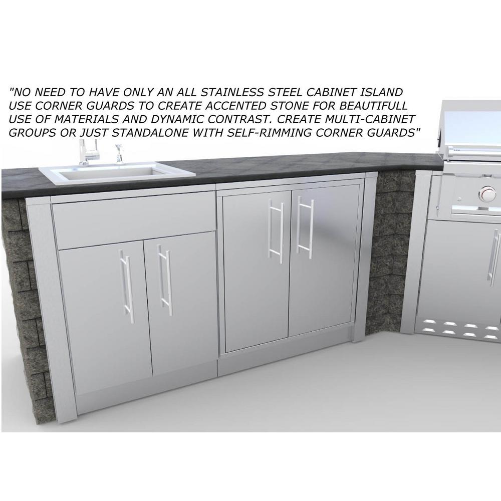 Sunstone Stainless Steel 3 In X 34 5 1 Outdoor Kitchen Cabinet End Corner Guard Panel For Right Side Of Base Scc3endspr The Home Depot - Outdoor Kitchen Cabinets Home Depot Sunstone Stainless Steel 3 In X 34 5 1 Outdoor Kitchen Cabinet End Corner Guard Panel For Right Side Of Base Scc3endspr The Home Depot - Outdoor Kitchen Cabinets Home Depot