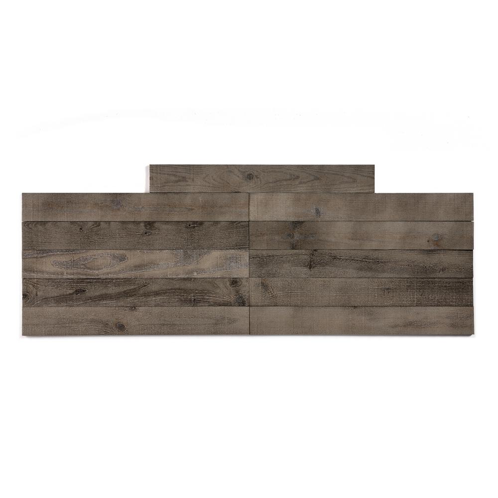 Timberwall Barnwood 9 5 Sq Ft Driftwood Grey Wood Peel And Stick