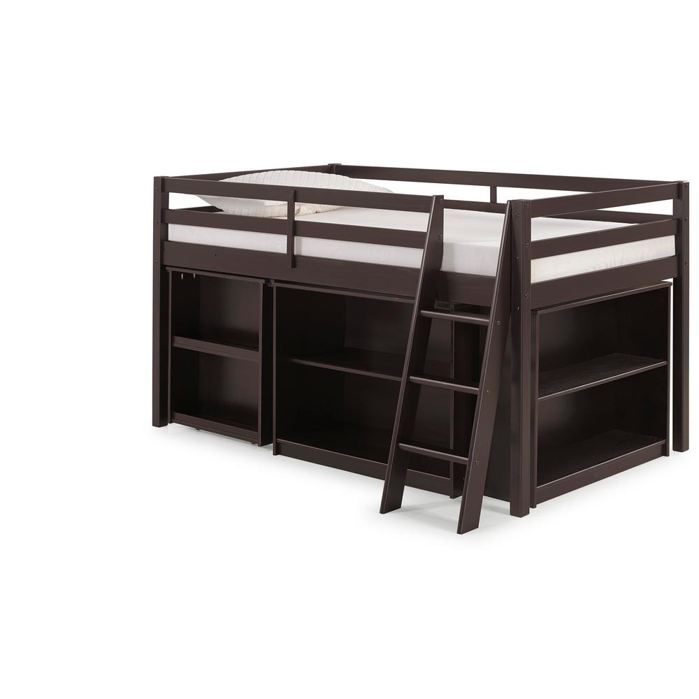 bunk bed with desk and pull out bed