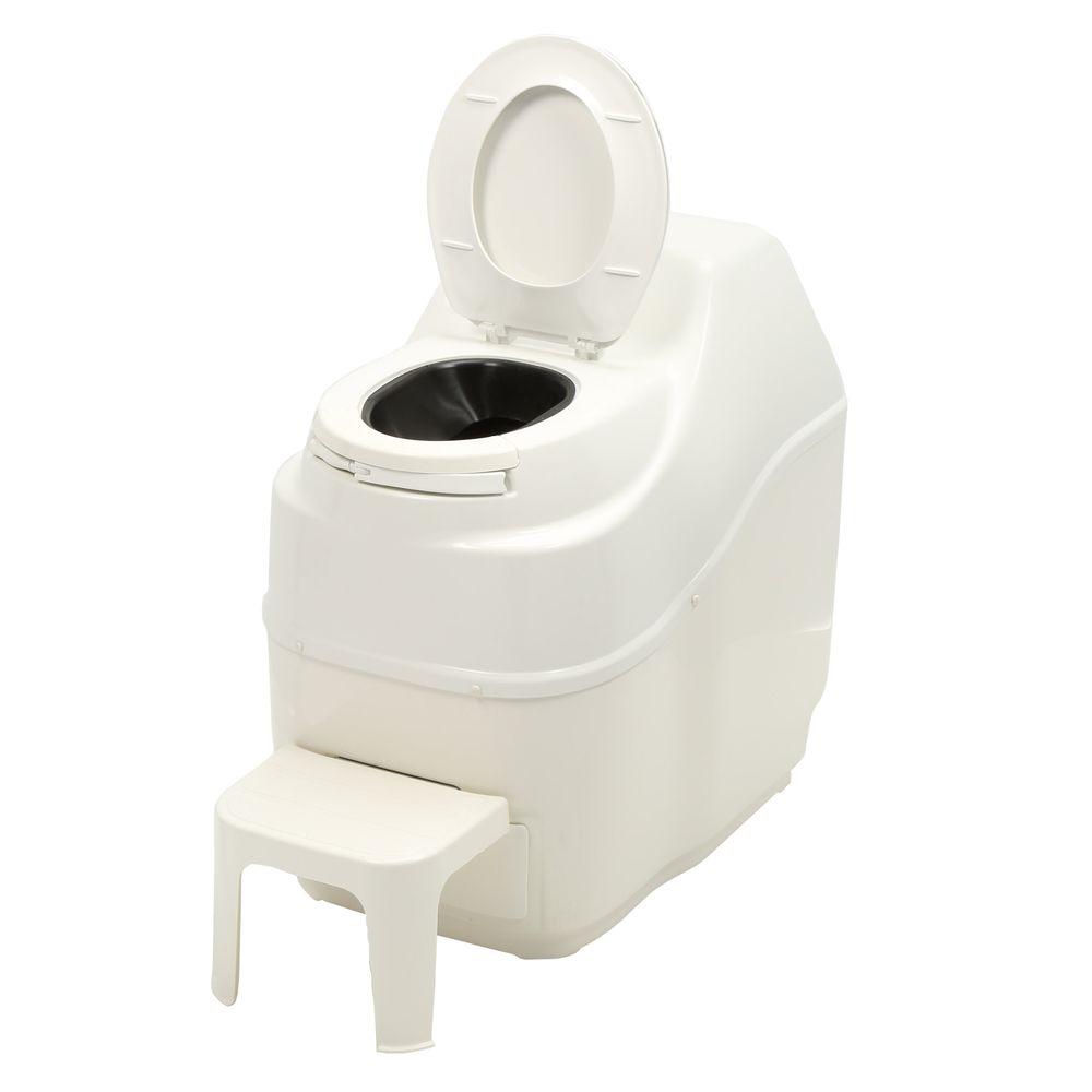 Sun Mar Excel Electric Waterless High Capacity Self Contained Composting Toilet In White