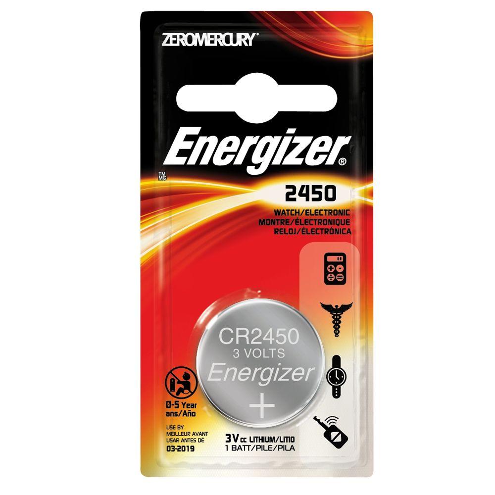 Energizer 2450-1pk Lithium Battery-ECR2450BP - The Home Depot