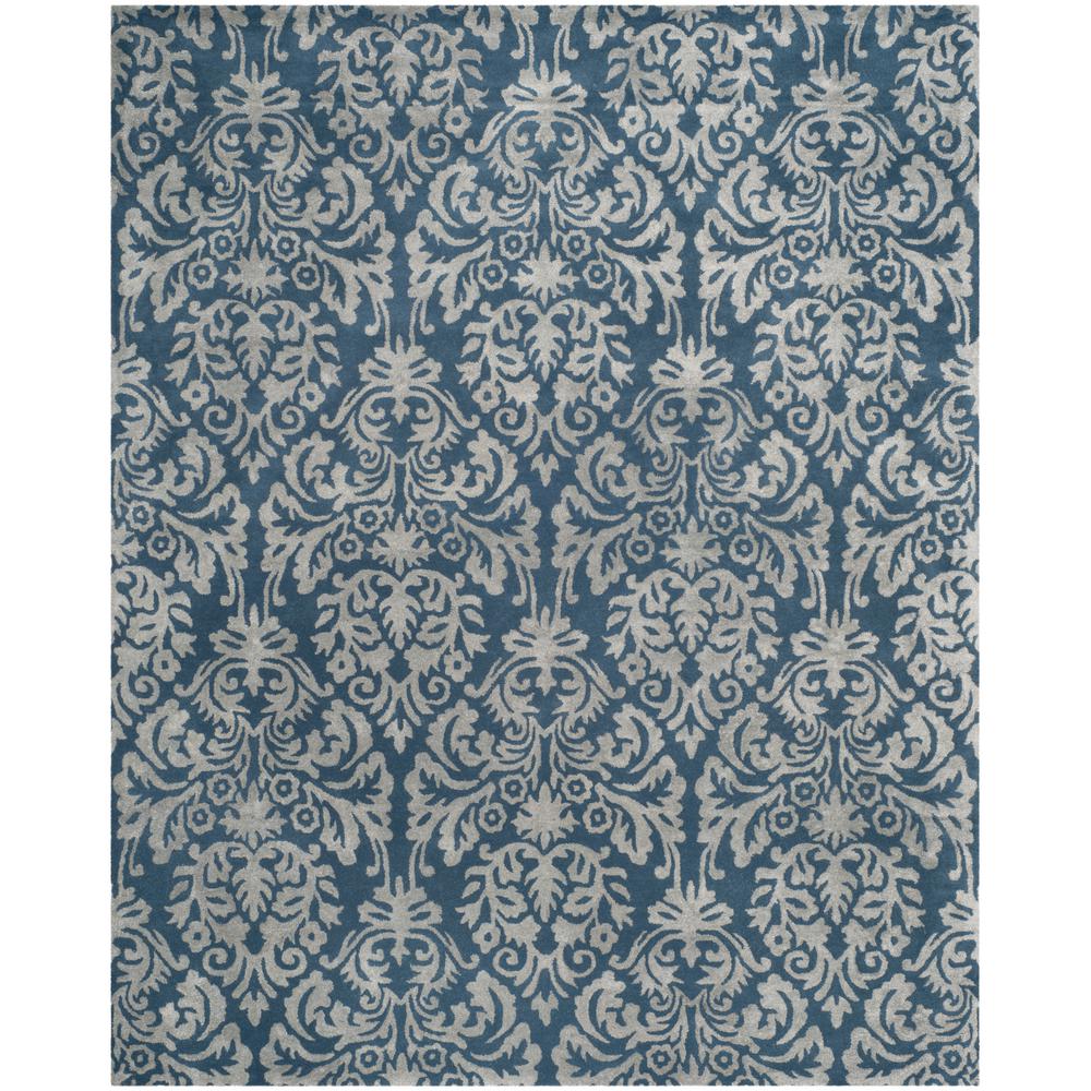 Safavieh Bella Navy Gray 8 Ft X 10 Area Rug Bel156b The Safavieh Bella Navy Gray 8 Ft X 10 Area Rug