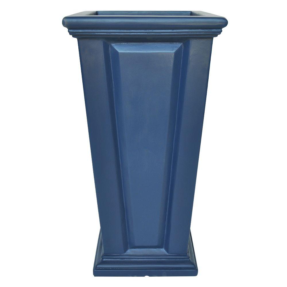 27 Garden Tall Planter Tapered Raised Panel Large Box Outdoor Patio This Exclusive Raised Panel Tapered Planter Has The Look Of Wood But Is Made Using A Strong Construction Minerals And Does Not Deteriorate Like Or