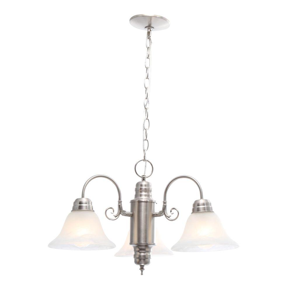 Design House Millbridge 3Light Satin Nickel Chandelier511543 The