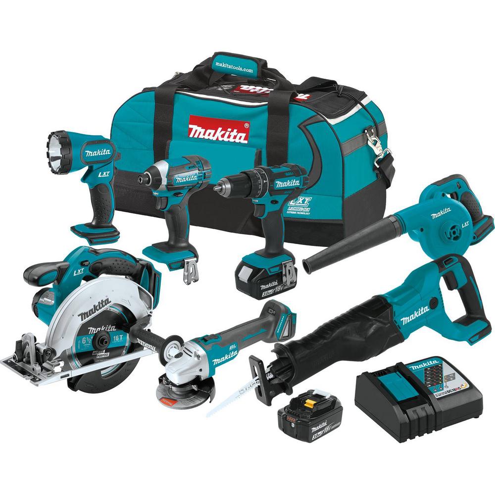 Makita Volt Lxt Lithium Ion Cordless Combo Kit Piece Deal