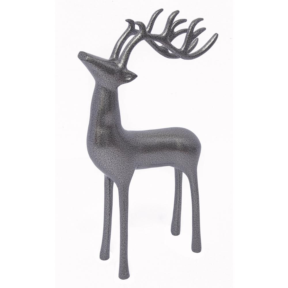 silver metal deer