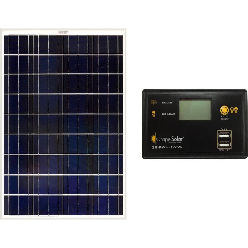 Grape Solar 100 Watt Basic Off Grid Polycrystalline Silicon Panel Kit