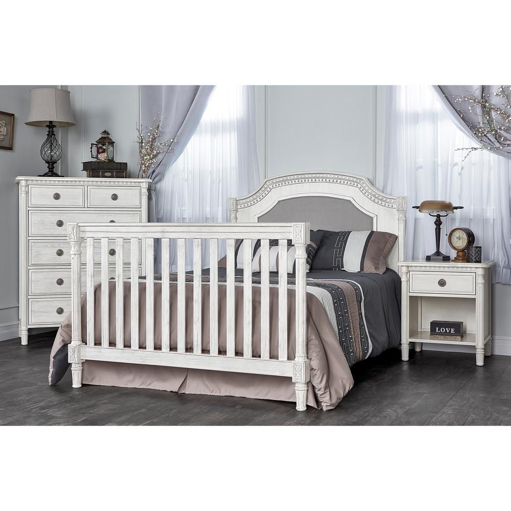 evolur julienne crib antique grey mist