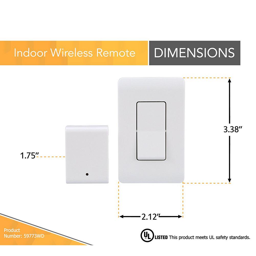 Woods 8 Amp Indoor Plug In Wireless Wall Switch Light Control White 59773wd The Home Depot - Wireless Wall Switch Remote For Indoor Light Control Woods 8 Amp Indoor Plug In Wireless Wall Switch Light Control White 59773wd The Home Depot - Wireless Wall Switch Remote For Indoor Light Control