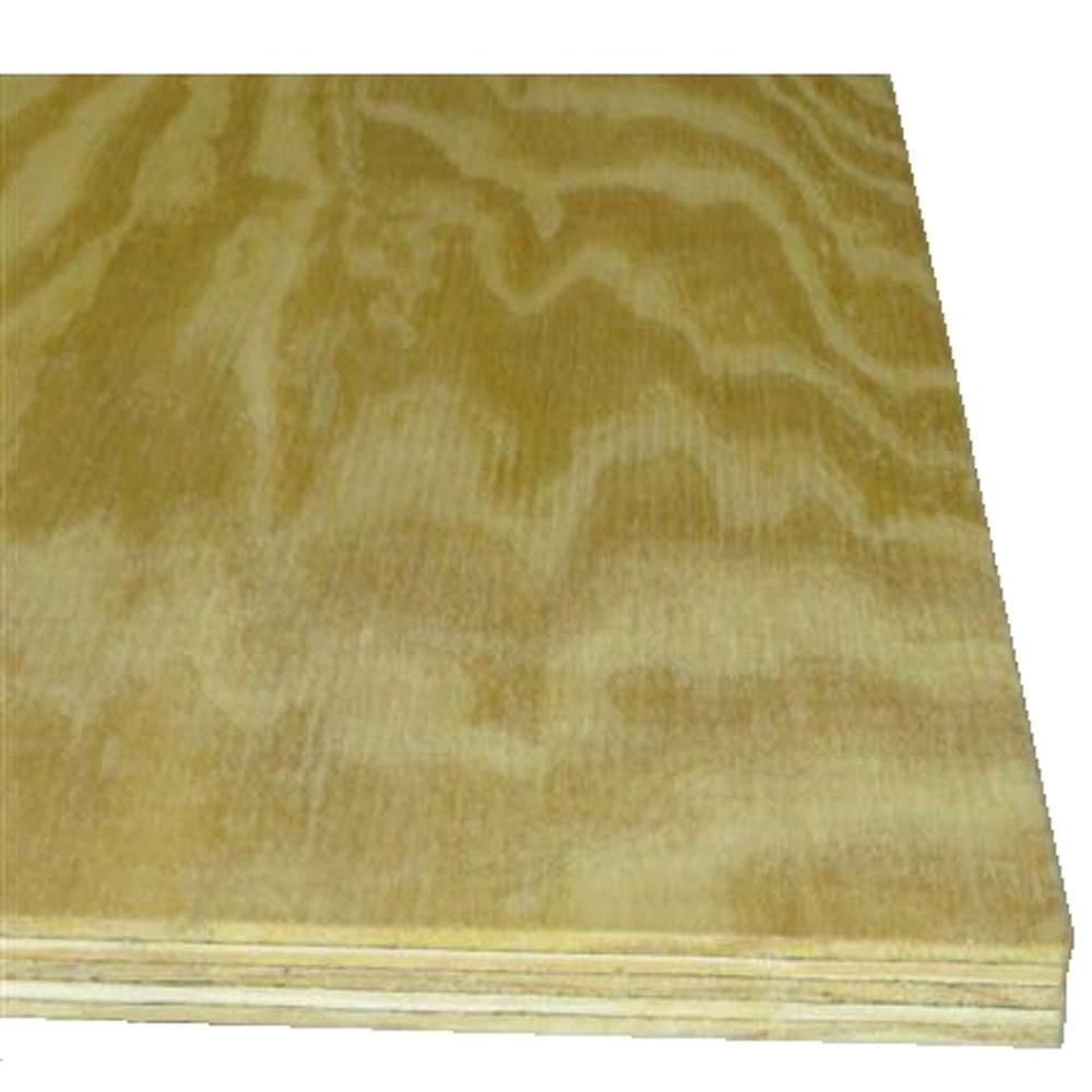 15/32 in. x 4 ft. x 8 ft. BC Sanded Pine Plywood-166030 - The Home ...