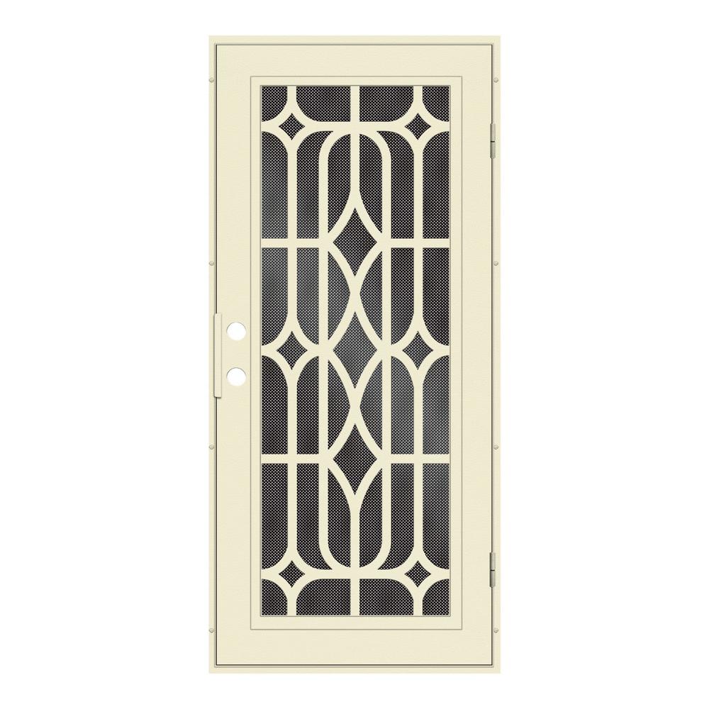 Unique Home Designs 36 In X 80 In Essex Beige Hammer Right Hand
