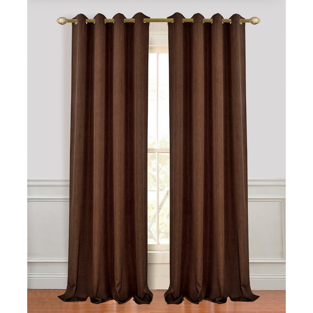 Dainty Home Madison 96 In L Polyester Extra Long And Wide Linen Dainty Home Madison 96 In L Polyester Extra Long And Wide Linen Look Window Curtain