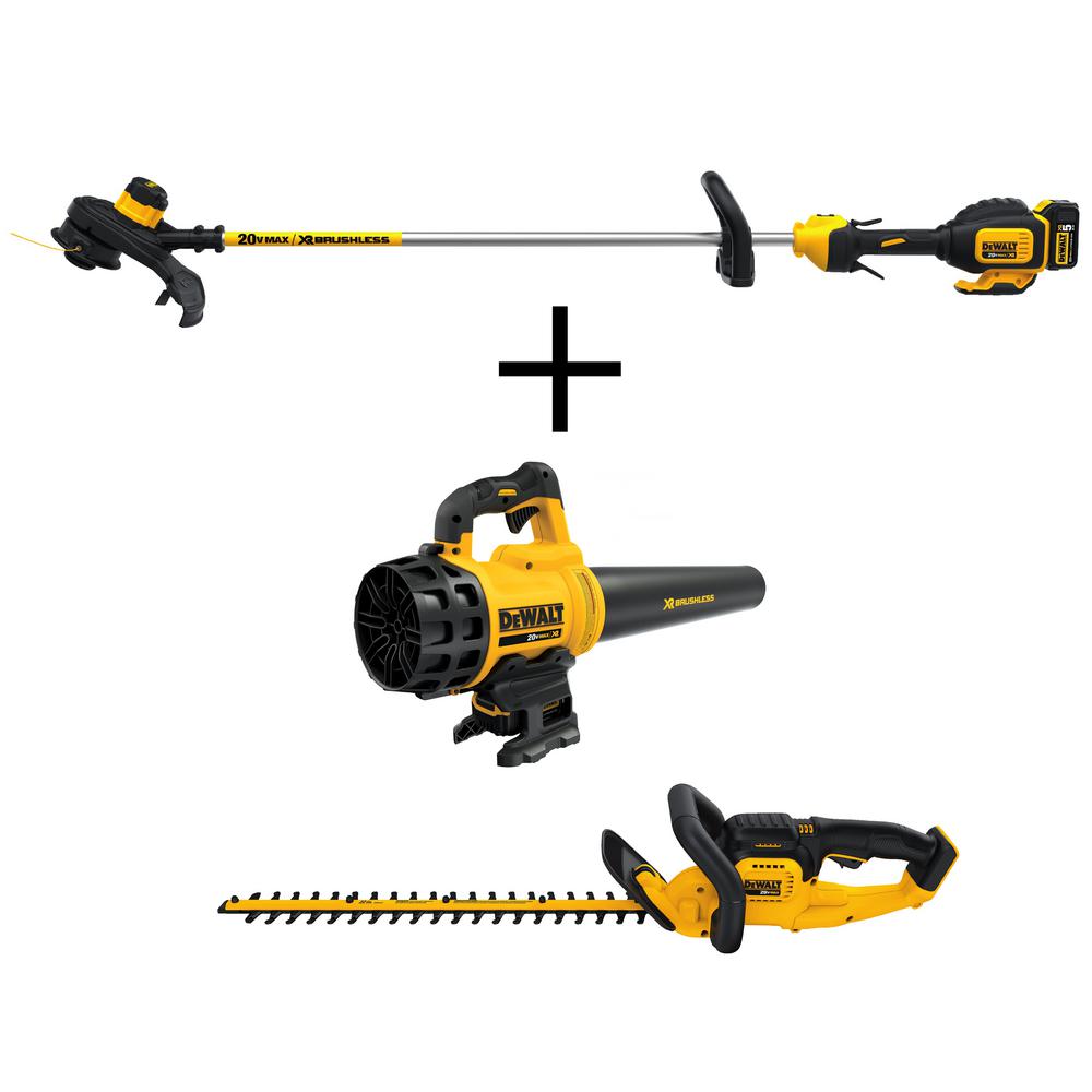 Dewalt 13 inch 20-Volt MAX Lithium-Ion Cordless String Trimmer and Bonus Leaf... by DEWALT