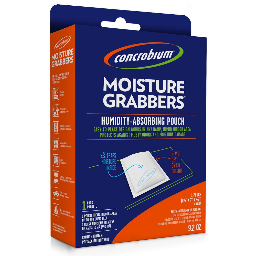 absorb what moisture Concrobium 9.2 oz. Moisture Grabbers Absorbing Humidity