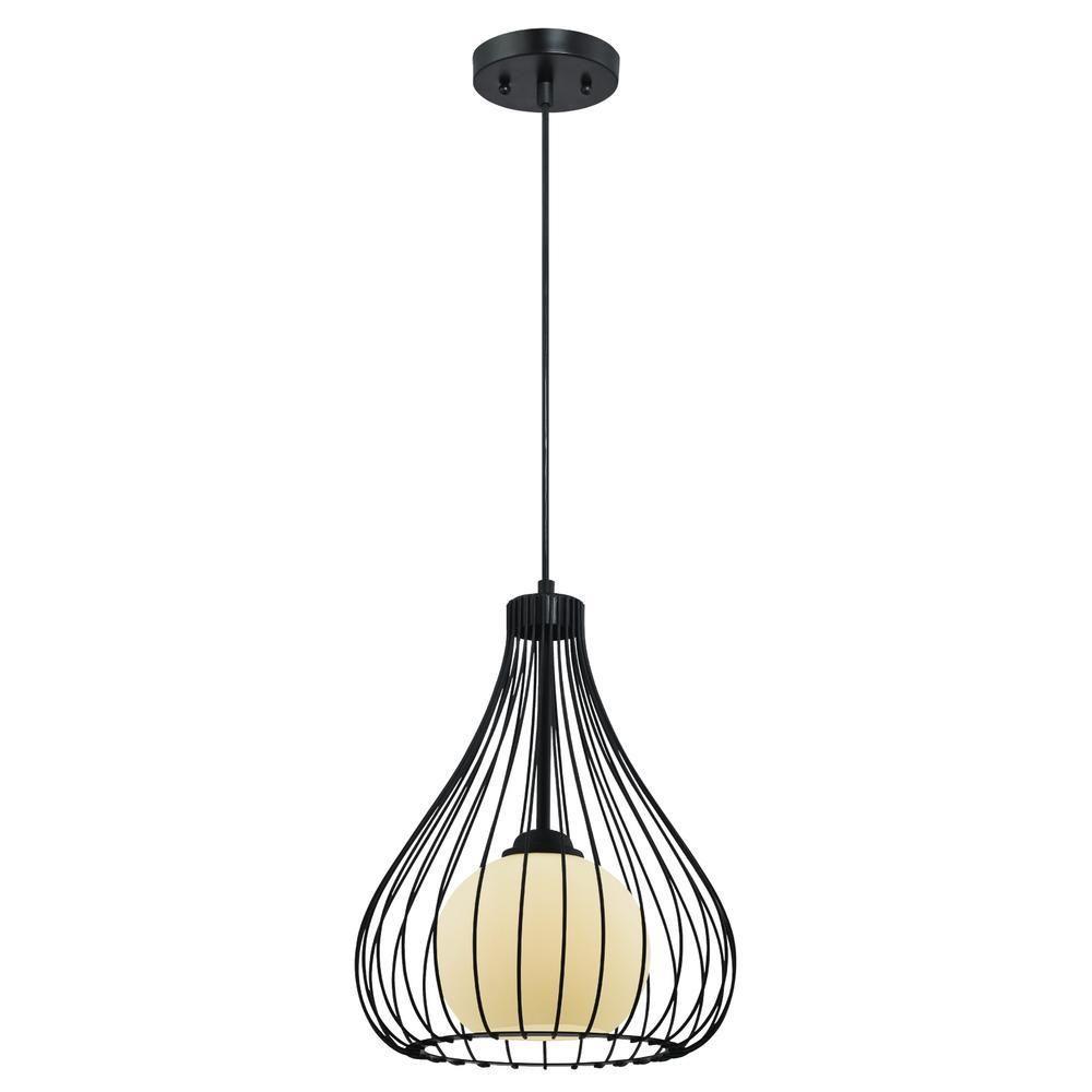 Westinghouse Matte Black Adjule Pendant With Metal Cage 6205100 Westinghouse Matte Black Adjule Pendant With Metal Cage
