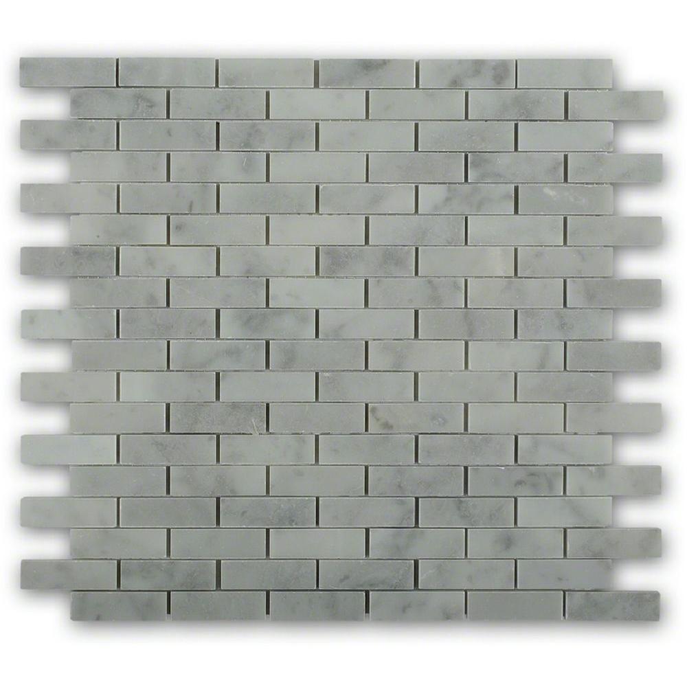 Ivy Hill Tile White Carrera 12 In X 8 Mm Marble Floor And White Carrera 12 In X 8 Mm Marble Floor And Wall Tile