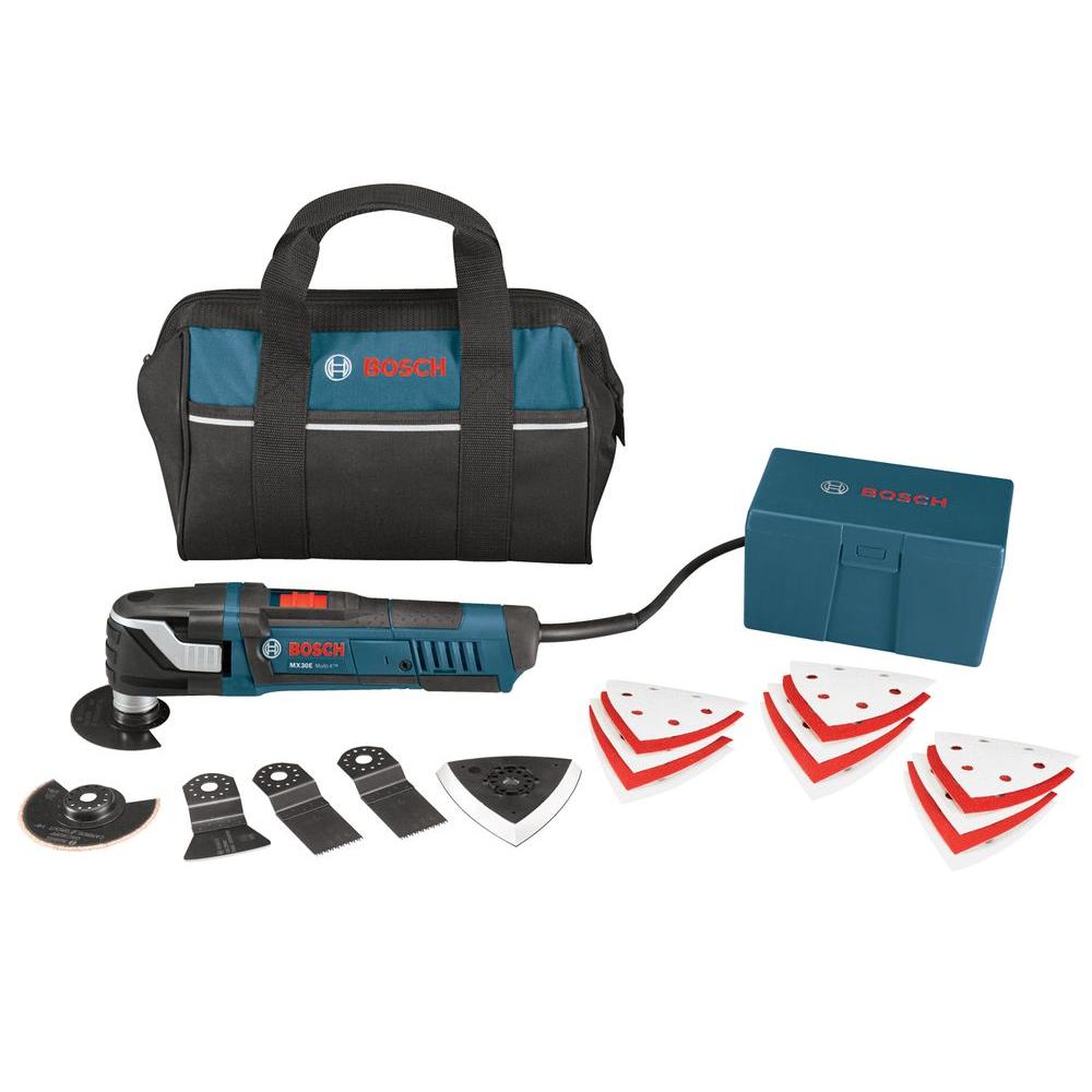 Bosch 3 Amp Corded Multi X Variable Speed Oscillating Tool Kit For