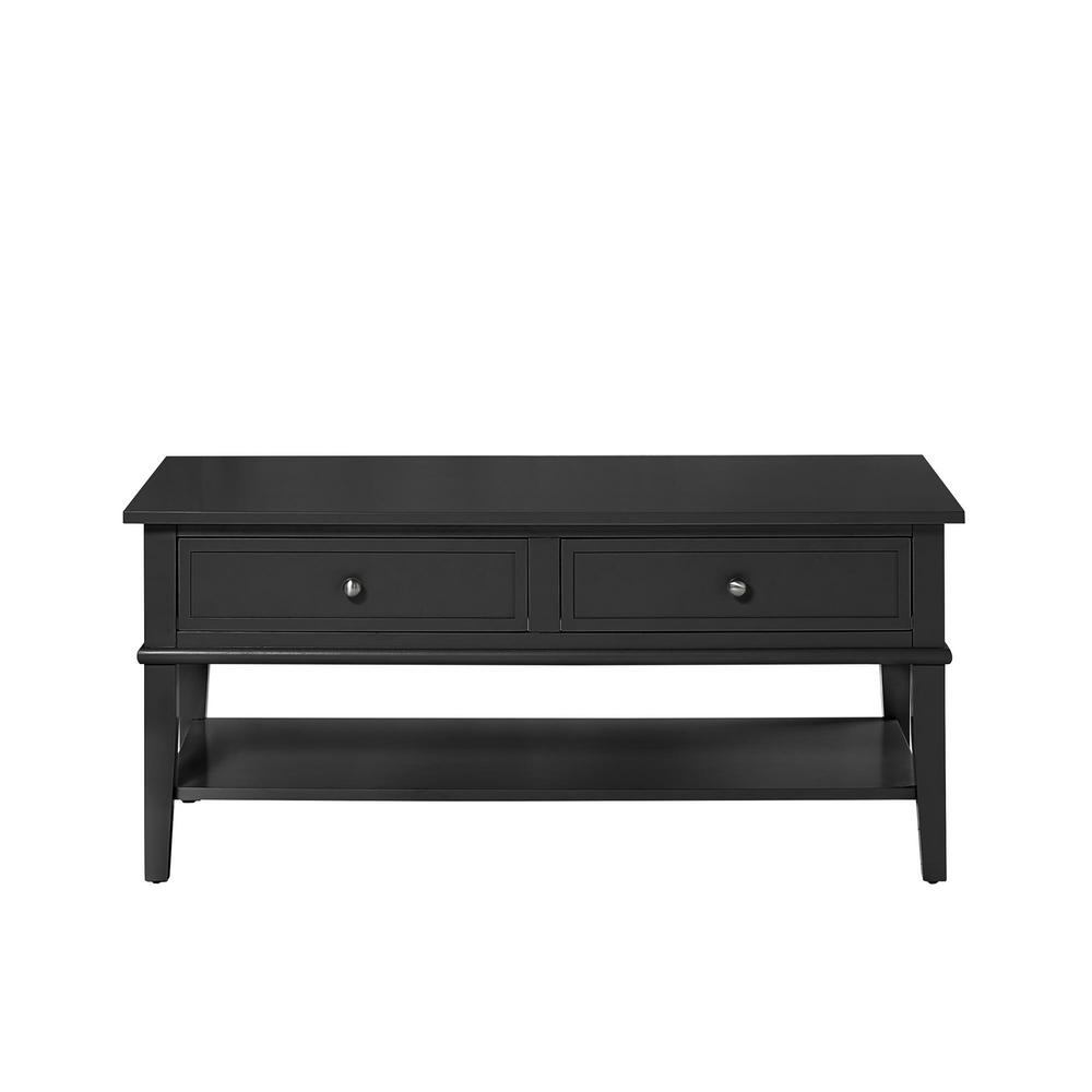 Ameriwood Queensbury Black Coffee Table Hd87660 The Home Depot Ameriwood Queensbury Black Coffee Table