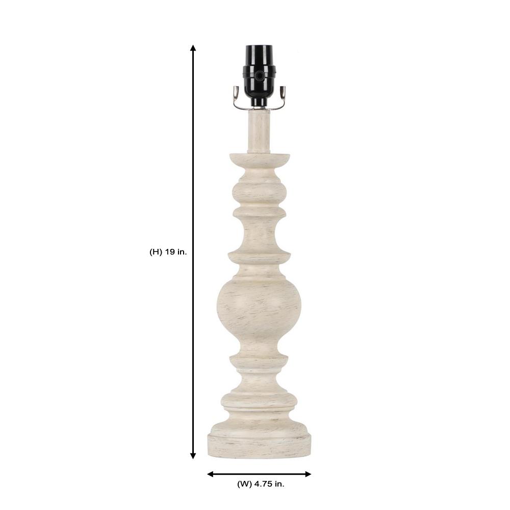 white table lamp base