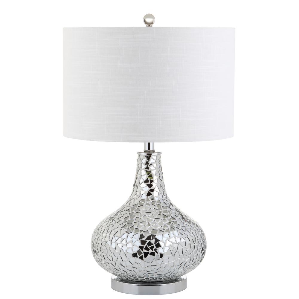 black mosaic table lamp