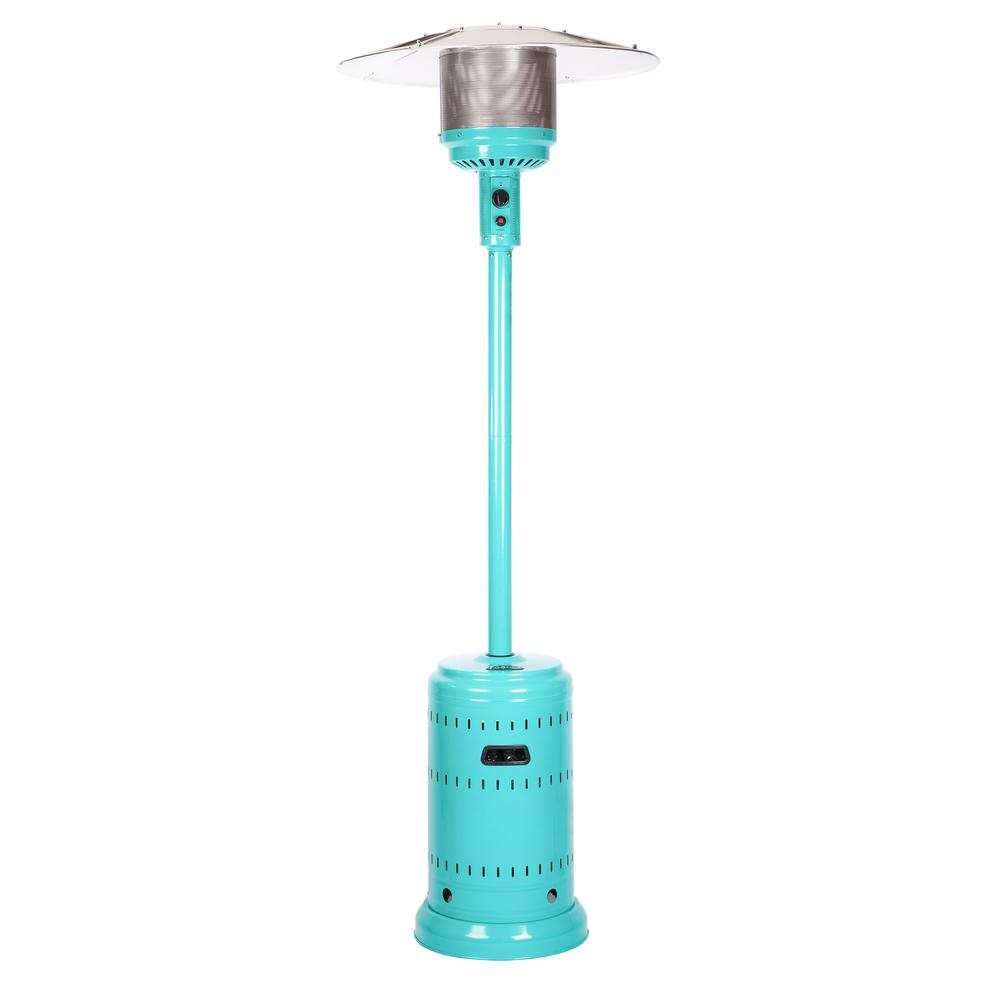 Patio Heaters Outdoor Heating The Home Depot 46 000 Btu Aqua Blue Propane