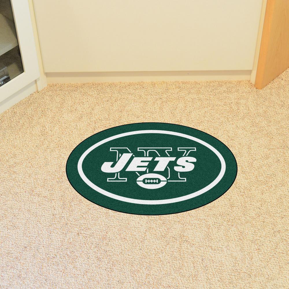 Fanmats Nfl New York Jets Mascot Mat 36 In X 22 6 Indoor Fanmats Nfl New York Jets Mascot Mat
