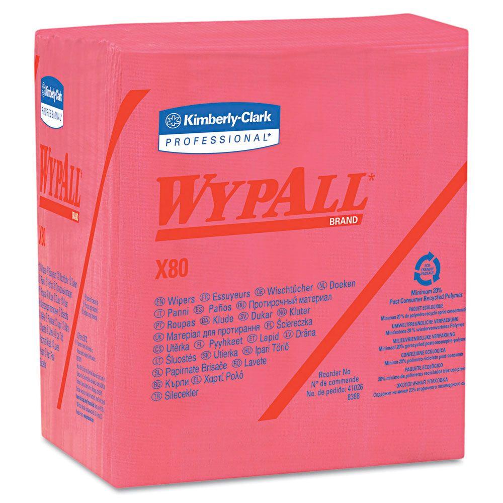 WYPALL X80 Red Quarterfold Wipers (50Pack)KCC41029 The Home Depot